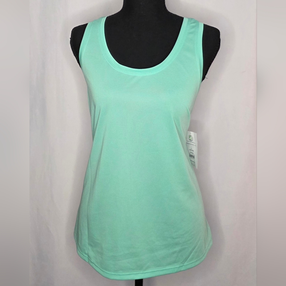 NWT Athletic Works Tank Tops Set of 2 -White & Mint Racerback Workout Size Large - Picture 4 of 11